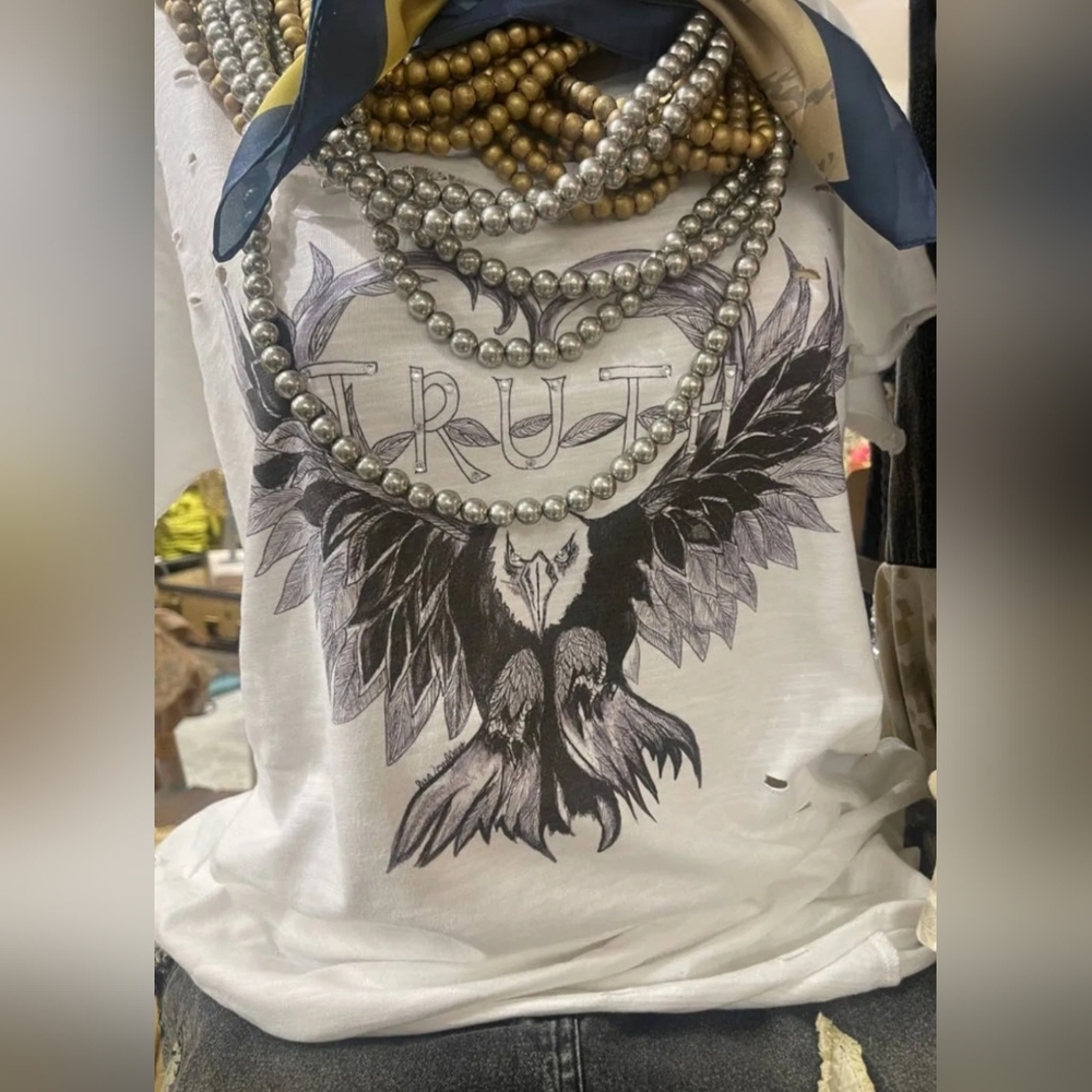 #1470 A Rare Bird Truth Tattered Tee